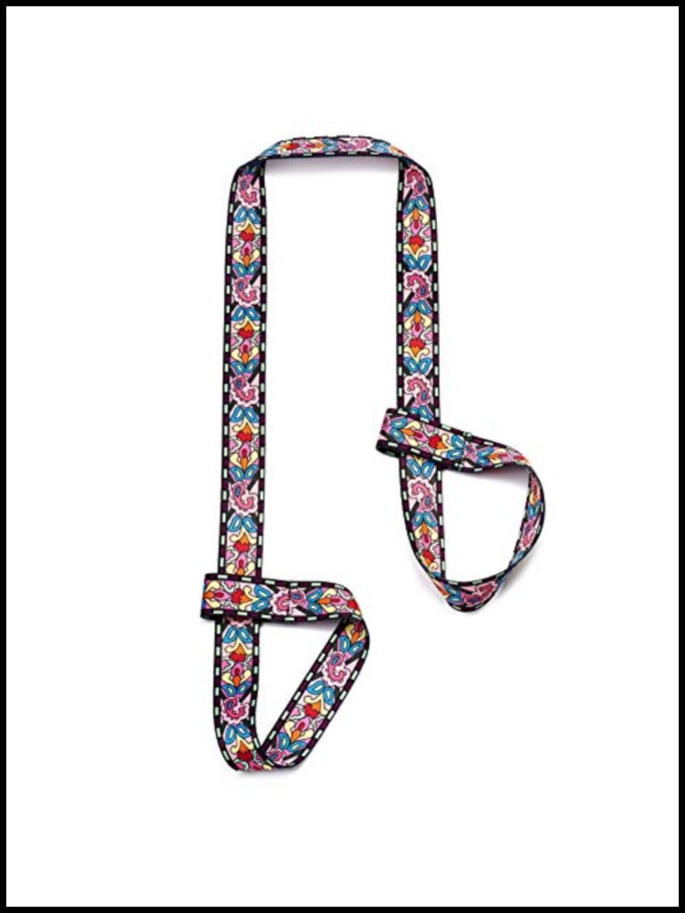 Yoga Mat Strap Adjustable Polyester Cotton Carrier Stretching Strap 5.9ft